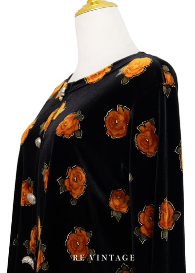 Orange Rose 絕美銀釦絨布套頭上衣8