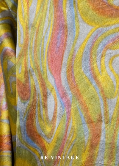 漩渦印花流動顏料緞面襯衫13
