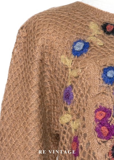 繁花夢境立體勾花針織毛衣6