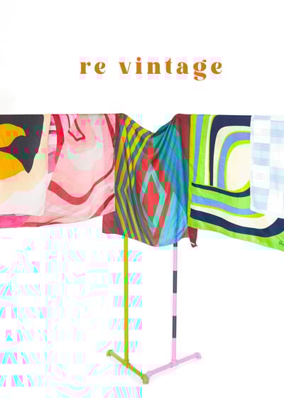 藍天白雲格紋絲巾5