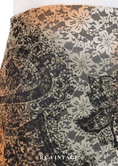 Moss 橘光蕾絲中長裙（28-31"）5