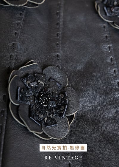 立體小花皮革美裙（26"）12