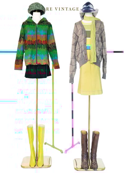 Pigments Dissolved 鮮綠色の薄款外套2