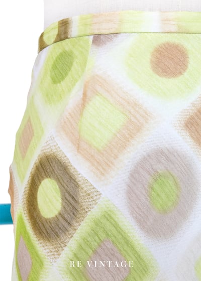 Amber Moss 菱格光影琥珀綠長裙（27"）6