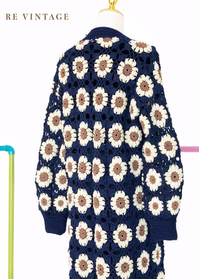 行走中的小花園織品長版外套/罩衫16