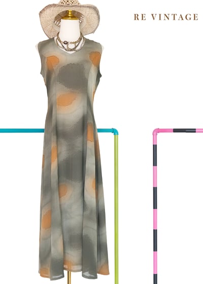 慕雲燒落日餘暉長洋裝1