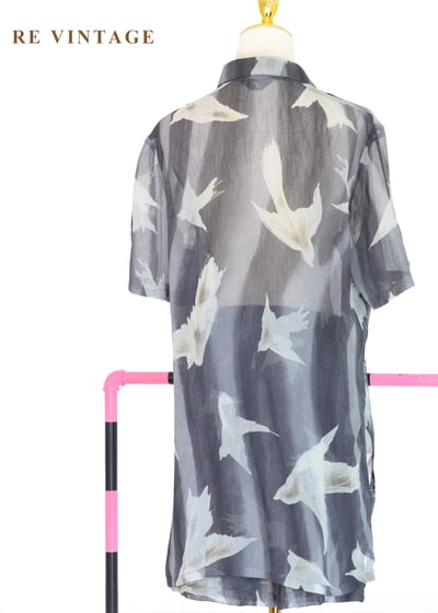 套裝上衣 - 煙雨霧色裡的飛鳥上衣9