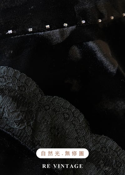 星軌旋轉舞夜黑絨長裙（27"）14