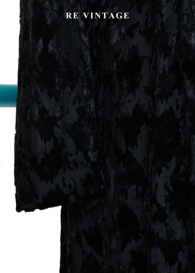 Splash 剪影露肩黑絨長洋裝9