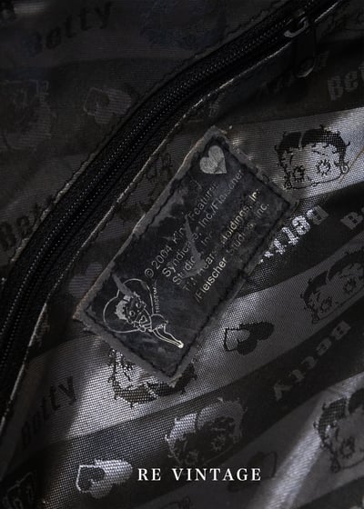 Betty Boop 刷染藍橘色人造皮革包10