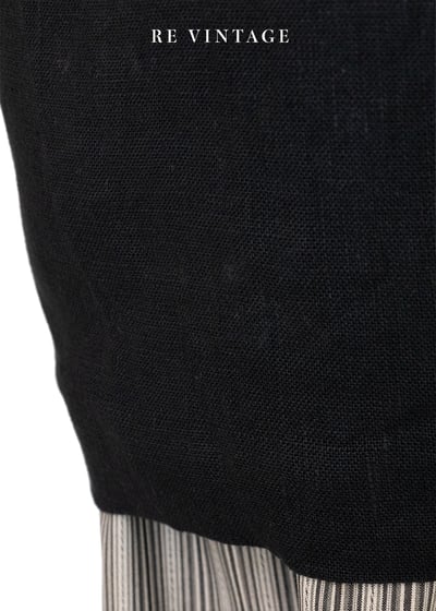 『歐洲寶物』春天小花木釦麻質感長版背心10