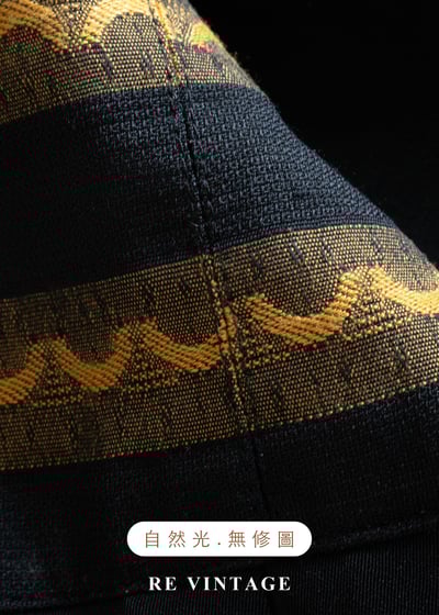 奢華金邊黑曜石的低語高腰褲（25-26"）10