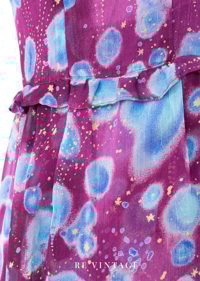 水波之上的紫光亂流美腿長洋裝10