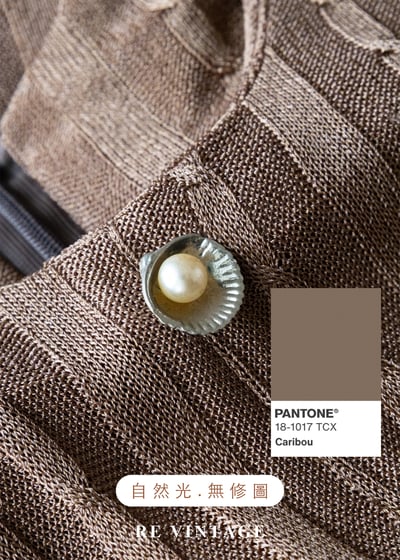 可可歐蕾銀貝殼珍珠薄針織洋裝14