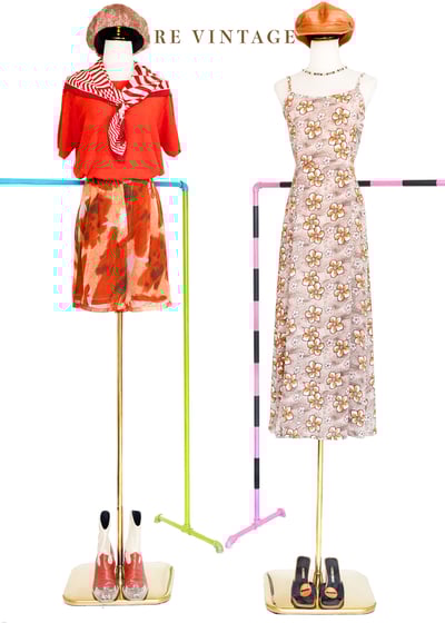 隱形動物園橘紅色針織短袖上衣3