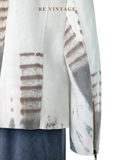 『歐洲寶貝』義大利製 - 墨染森野噴繪工藝夾克外套15