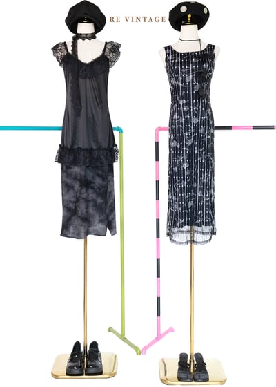 墨黑色朦朧雲霧美裙（22-31"）2