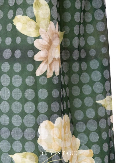 復古圓波交疊花卉奇幻美裙（27"）8