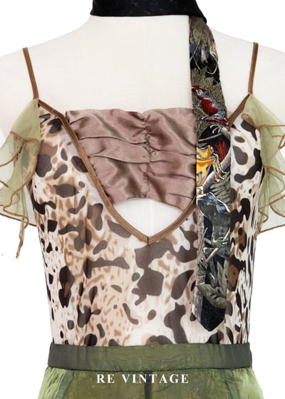 野性秩序 - 甜辣森林荷葉豹紋細肩帶上衣6