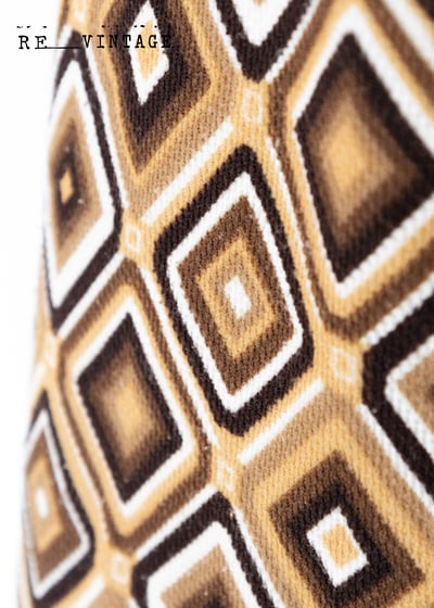 復古的咖啡糖小菱格短裙4