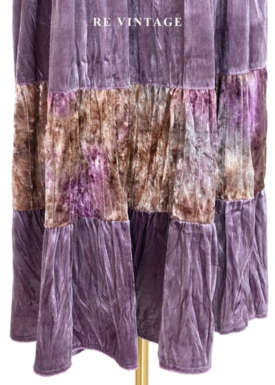 暈染金屬光層次絨布長裙（25-34"）8
