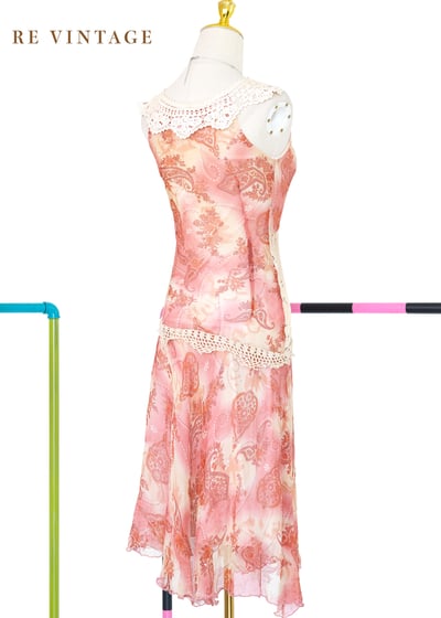 橘粉紅 Bohemian 甜心洋裝12