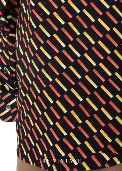 橘黃斜格紋長袖襯衫8