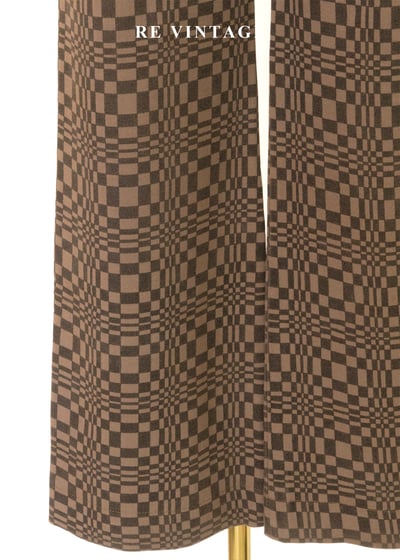率性的復古棋盤格美褲（28"）9