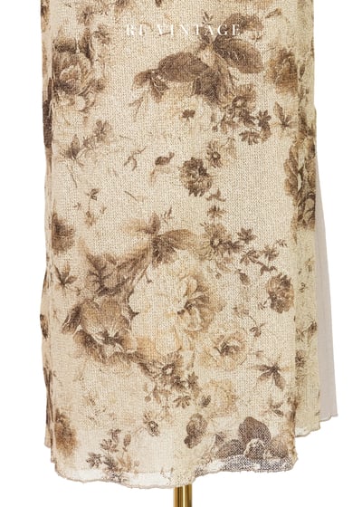 套裝長裙 - 棕影花語舊夢長裙（27-30"）4