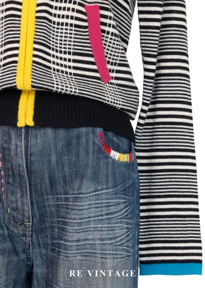 Sporty撞色黑格紋針織外套6