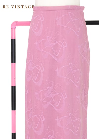 義大利製 - 芭比粉美麗的花紋印花網紗長裙（26"）11