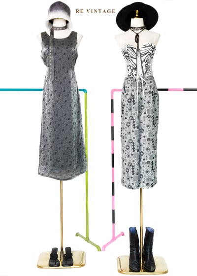 摩登時代爵士圖騰滿版印花高腰寬褲（25"）2