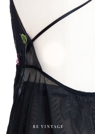 紅花綠葉透膚雪紡背心9