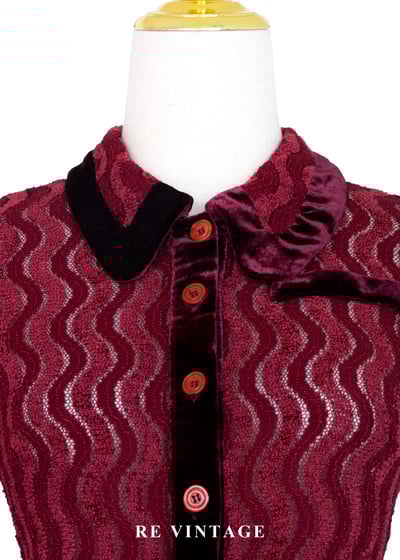 Retro Pulse 復古波紋心跳短版上衣4