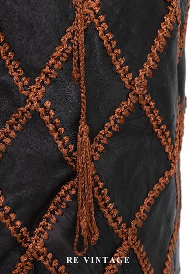 套裝組合 - 深橘鉤織皮菱格美裙（25-28"）4