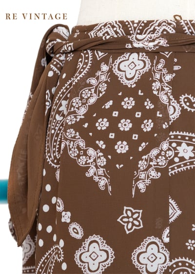 深棕色變形蟲一片裙（24-26"）9