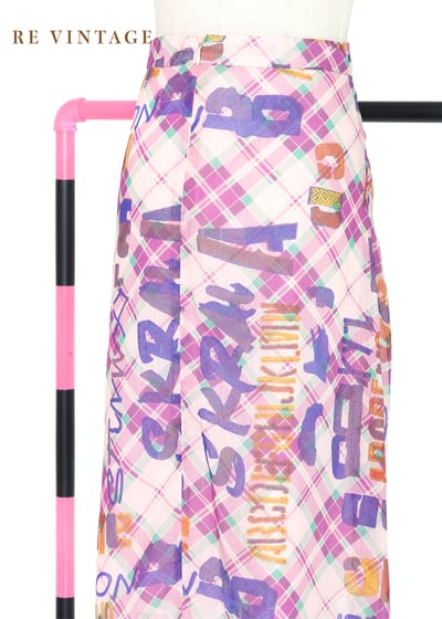 桃粉色文字印花美裙（26"）7