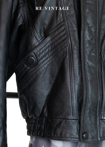 逆風黑行重工細節皮革外套7
