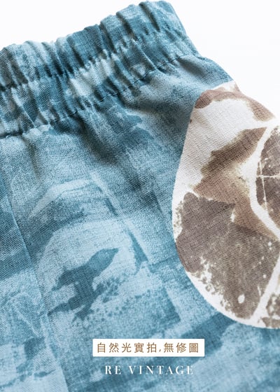 斑駁月球高腰寬版褲（28"）11