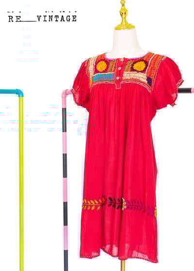 『紐約寶物』全手工刺繡豔紅炙熱の夏日洋裝1