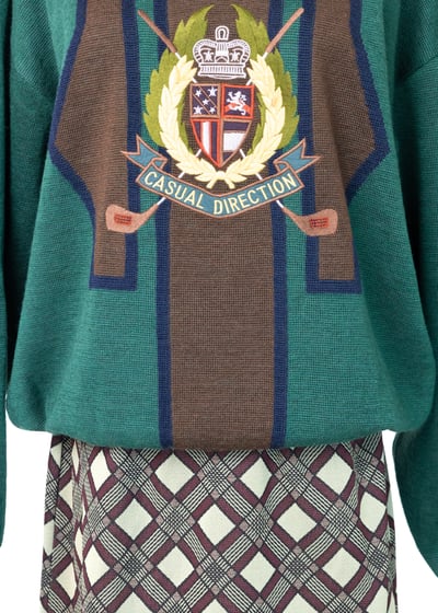 日本製森林綠100%羊毛毛衣6