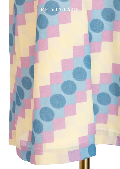 彩虹波點跳格子午後洋裝4