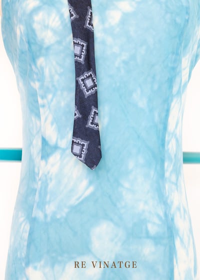 水藍の天空藍染細肩帶洋裝5