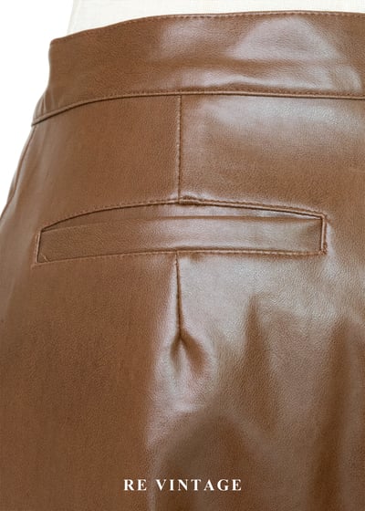 沙漠裡的玫瑰皮革長褲（28”）16