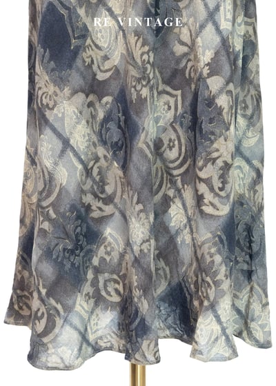 陰天雲端漫步菱格紋長裙（24"）5