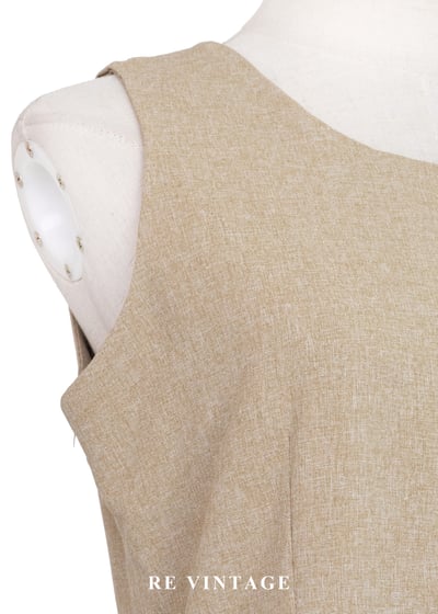 質感單品 - 燕麥色小白花長洋裝6