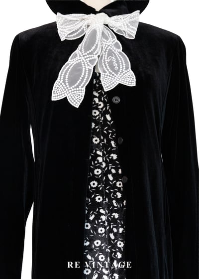 質感單品 - 優雅修身黑絨洋裝/長版罩衫4