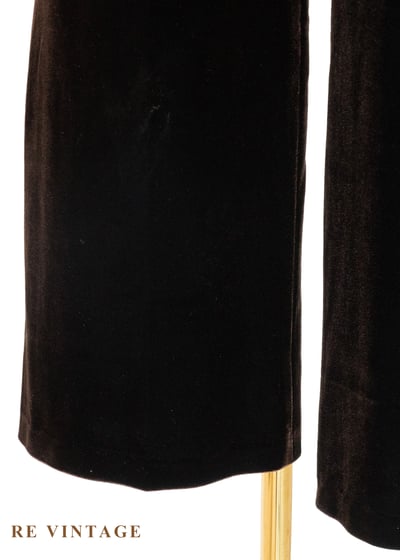 質感單 - Dark Chocolate 高腰絨布直筒長褲（28.5"）8