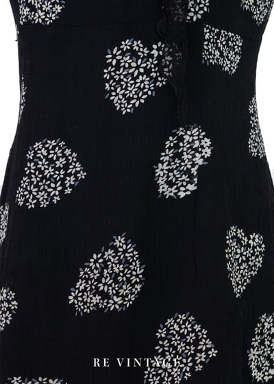 花心黑雨愛心小花迷你洋裝7