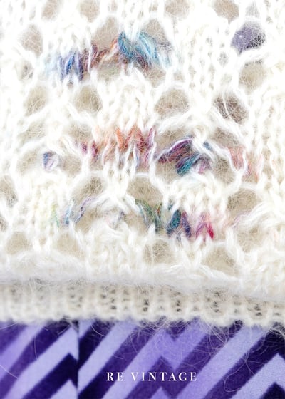 彩虹here and there 可愛白色毛衣7